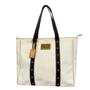 ルイ・ヴィトン アンティグア カバGM トートバッグ キャンバス アイボリー M40033