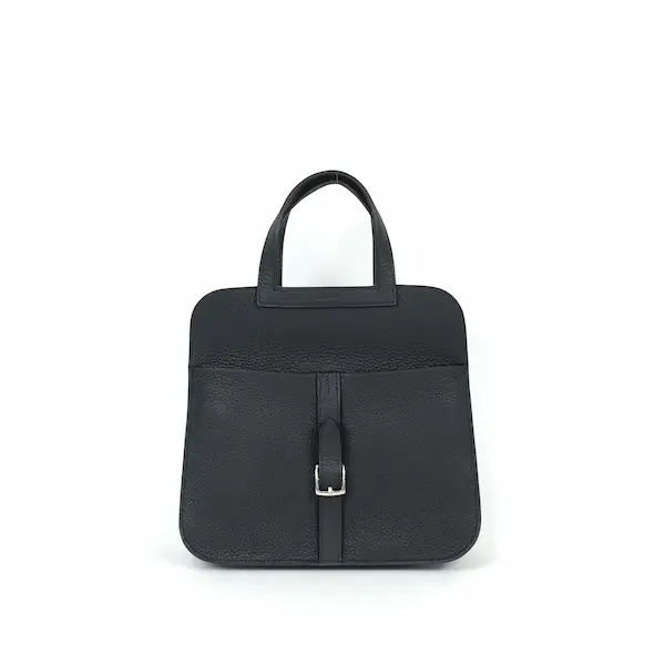 エルメス アルザン25 ハンドバッグ レザー ブラック U刻印の参考買取価格- ブランド買取専門店のおたからや