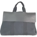 エルメス ヴァルパライソ MM ハンドバッグ キャンバス ブラック