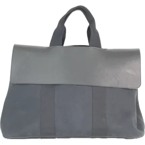 エルメス ヴァルパライソ MM ハンドバッグ キャンバス ブラック