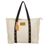 ルイ・ヴィトン アンティグア カバGM トートバッグ キャンバス アイボリー M40033