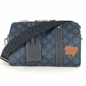 ルイ・ヴィトン モノグラム シティキーポル ショルダーバッグ PVC ネイビー M46339