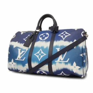 ルイ・ヴィトン LVエスカル キーポルバンドリエール50 ボストンバッグ PVC ブルー M45117