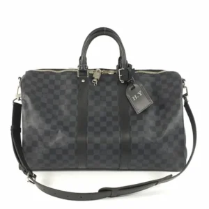 ルイ・ヴィトン ダミエ グラフィットキーポルバンドリエール45 ボストンバッグ N41418