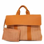 エルメス ヴァルパライソ MM トートバッグ レザー ブラウン K刻印