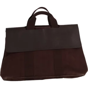 エルメス ヴァルパライソ MM トートバッグ キャンバス×レザー ブラウン