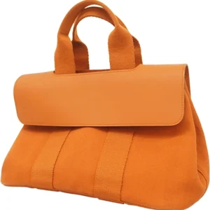 エルメス ヴァルパライソ PM ハンドバッグ キャンバス×レザー ポティロン