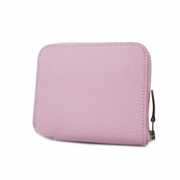 エルメス アザップ シルクイン コンパクト 財布 レザー ピンク×マルチカラー Z刻印の参考買取価格- ブランド買取専門店のおたからや