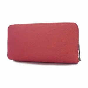 エルメス アザップ ロング シルクイン 財布 レザー ピンク D刻印