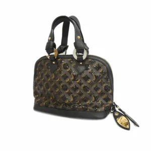 ルイ・ヴィトン モノグラムエクリプス アルマ ハンドバッグ PVC×スパンコール×レザー ブラウン×ブラック M40246