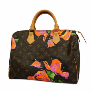 ルイ・ヴィトン モノグラム スピーディ30 ハンドバッグ PVC ブラウン M48610