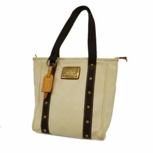 ルイ・ヴィトン アンティグア カバMM トートバッグ キャンバス ホワイト M40036