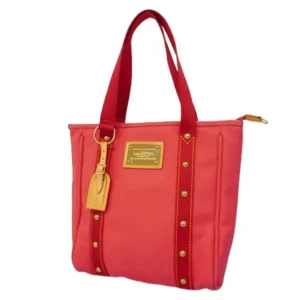 ルイ・ヴィトン アンティグア カバMM トートバッグ キャンバス ルージュ M40034