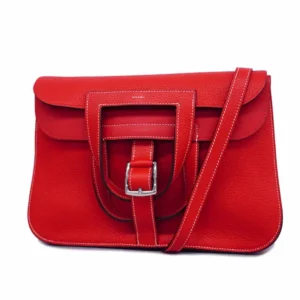 エルメス アルザン 31 ハンドバッグ レザー レッド D刻印