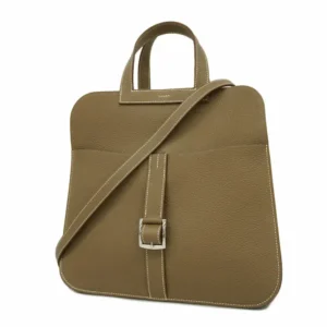 エルメス アルザン 31 ハンドバッグ レザー ブラウン U刻印