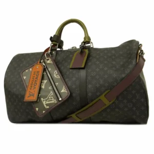 ルイ・ヴィトン モノグラムエクリプス キーポルバンドリエール60 ボストンバッグ PVC ブラック M56856