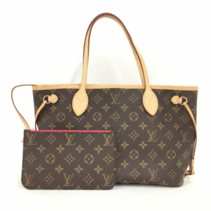 ルイ・ヴィトン モノグラム ネヴァーフルPM トートバッグ PVC ブラウン M41000
