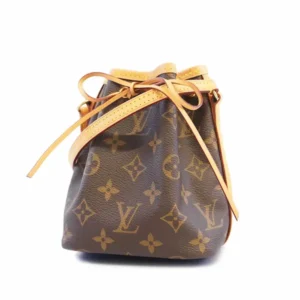 ルイ・ヴィトン モノグラム ナノノエ ショルダーバッグ PVC×レザー ブラウン M41346