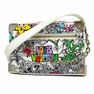 ルイ・ヴィトン モノグラムコミック ミニソフトトランク ショルダーバッグ PVC ホワイト×マルチカラー M82008