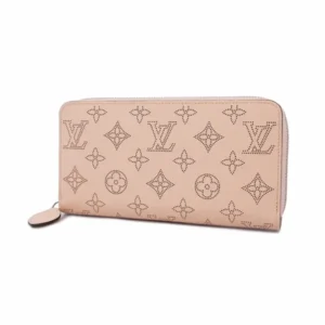 ルイ・ヴィトン モノグラムマヒナ ジッピーウォレット 財布 レザー ピンク M61868