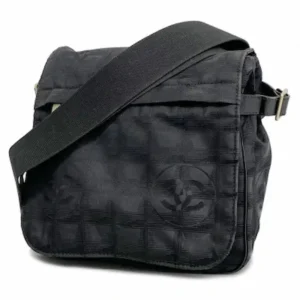 シャネル ニュートラベル ショルダーバッグ ナイロン ブラック