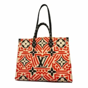 ルイ・ヴィトン モノグラムジャイアント オンザゴーGM トートバッグ PVC アイボリー×マルチカラー M45358