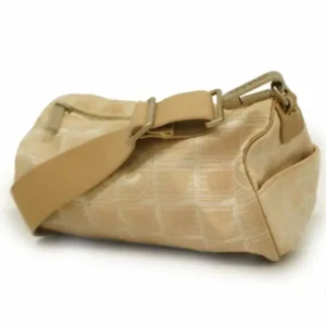 シャネル ニュートラベル ショルダーバッグ ナイロン ベージュ