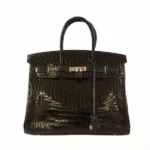エルメス バーキン 35 ハンドバッグ ポロサス 黒 シルバー金具 G刻印の参考買取価格