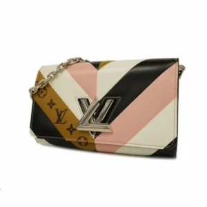 ルイ・ヴィトン エピ×モノグラム ポルトフォイユツイスト チェーンウォレット PVC ブラウン×ブラック×マルチ M64348