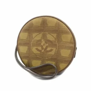 シャネル ニュートラベル ポーチ ナイロンキャンバス ブラウン