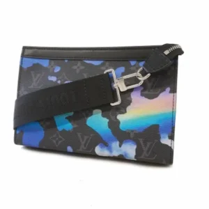 ルイ・ヴィトン モノグラムエクリプス ガストンウエアラブルウォレット ショルダーバッグ PVC ブラック×マルチカラー M81753