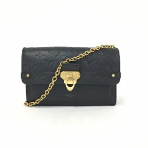 ルイ・ヴィトン モノグラムアンプラント ポルトフォイユヴァヴァンチェーン チェーンウォレット レザー ブラック M67839