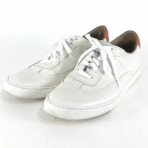 エルメス クイッカー スニーカー オフホワイト×オレンジ