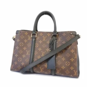 ルイ・ヴィトン モノグラムマカサー スフロＮＶＭＭ ショルダーバッグ PVC×レザー ブラウン×ブラック M44817