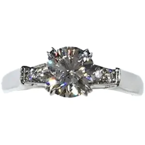 ハリーウィンストン ラウンドカット トリスト リング