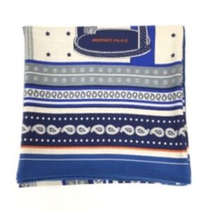 エルメス カレ140 スカーフ ブルー