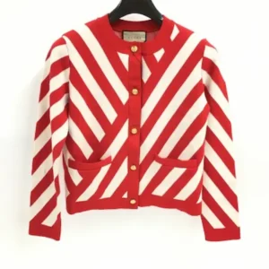 グッチ ジャケット レッド×ベージュ