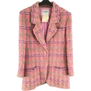シャネル ジャケット ピンク×パープル
