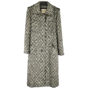 エルメス コート ブラック×オフホワイト