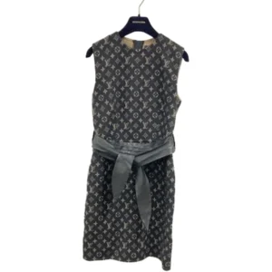 ルイ・ヴィトン ワンピース ブラック×ブラウン