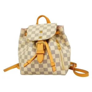 ルイ・ヴィトン ダミエアズール スペロンBB リュックサック PVC ホワイト N44026