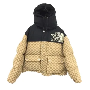 グッチ ダウン ライトブラウン×ブラック