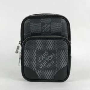 ルイ・ヴィトン ダミエグラフィット アマゾンスリング ショルダーバッグ PVC×レザー ブラック N50012