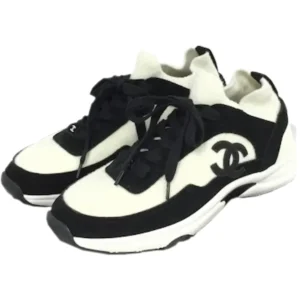 シャネル スニーカー ブラック×ホワイト