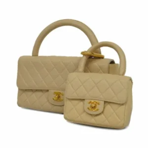 シャネル マトラッセ 親子バッグ ラムスキン
