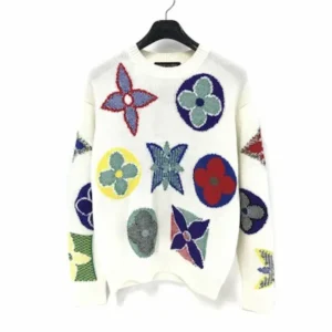 ルイ・ヴィトン セーター ホワイト×マルチカラー