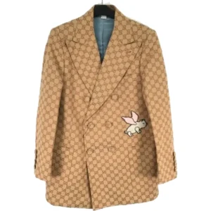 グッチ ジャケット ベージュ×ブラウン