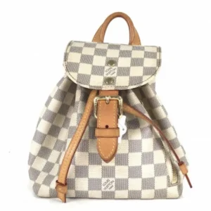 ルイ・ヴィトン ダミエアズール スペロンBB リュックサック PVC ホワイト N44026