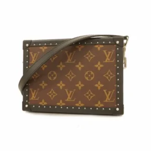 ルイ・ヴィトン モノグラムマカサー クラッチボックス ショルダーバッグ PVC ブラウン M20252