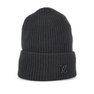 ルイ・ヴィトン ニット帽 ブラック